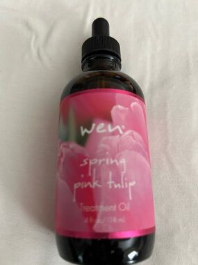 WEN Spring Pink Tulip Treatment Oil - Pink & Black Dropper Bottle